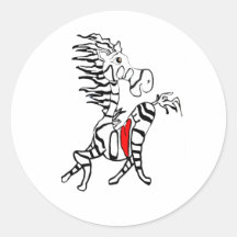 LOVE YOU ZEBRA STICKERS
