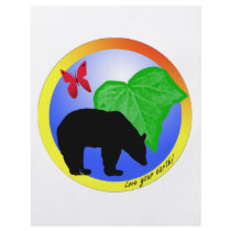 Love Your Earth Bear and Butterfly