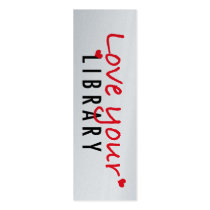 Love your Library Mini Bookmarks (pack of 20) Business Card