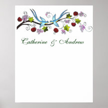 Lovebirds A, Guest Signature Poster