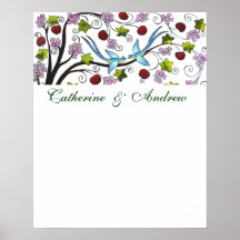 Lovebirds B, Guest Signature Poster