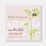 Lovebirds (Blush Pink) Save the Date Magnets
