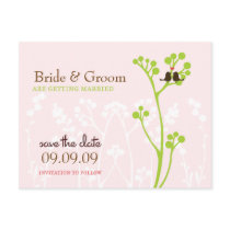 Lovebirds (Blush Pink) Save the Date