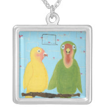Lovebirds Personalized Necklace