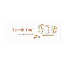 Lovebirds on Branches Gift Tags