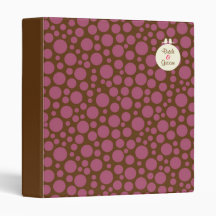 Lovebirds (Polka Dot) Wedding Binders