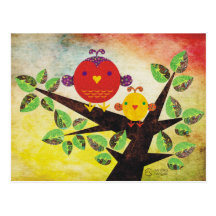 Lovebirds Postcard
