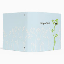 Lovebirds (Powder Blue) 2" Vinyl Binder