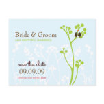 Lovebirds (Powder Blue) Save the Date Post Cards