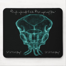 Lovecraftian X-ray Skull Mouse Mat