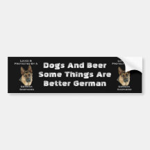 Loved & Protected By A German Shepherd Bumper Sticker