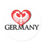 LoveGermany Round Sticker