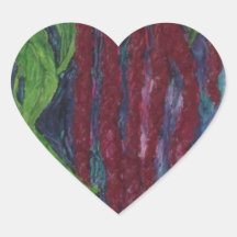 Lovelies Bleeding Painting Heart Sticker