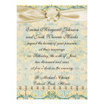 lovely art nouveau floral flower pattern invitations