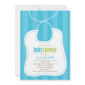 Lovely Bib Baby Shower Invitation