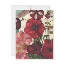 Lovely Blooming Flowers Garden Party Invitations