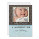Lovely Bundle of Joy Birth Announcement :: blue invitations