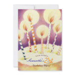 Lovely Candles: Birthday Party Invitation