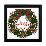 Lovely Christmas Holiday Wreath - Customize Jewelry Boxes