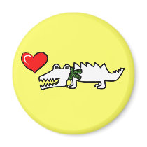 Lovely Crocodile Fridge Magnets