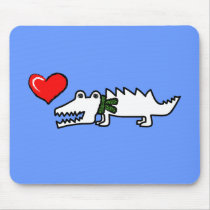 Lovely Crocodile Mouse Pads