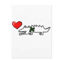 Lovely Crocodile Post Card