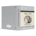 Lovely Damask Wedding Planner Binder (silver)