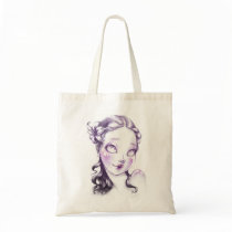 Lovely face sac en toile