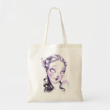 Lovely face sac en toile