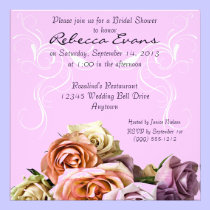 Lovely Florals Custom Bridal Shower Invites invitations