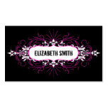 Lovely Gothic Business Card Pink/Black