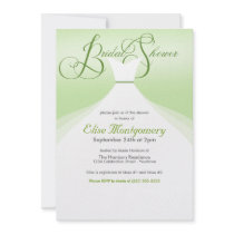 Lovely Gown Bridal Shower Invitations
