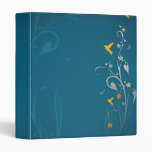 lovely hummingbirds and swirl flower design binder
