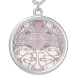 lovely intertwined art nouveau abstract personalized necklace