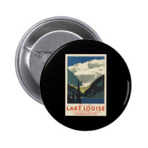 Lovely Lake Louise Pinback Button