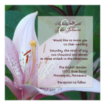Lovely Lilly Wedding Invitation