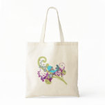 lovely little blue bird vector canvas bags