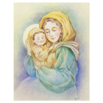 Lovely Mary and Baby Jesus Flyer Design