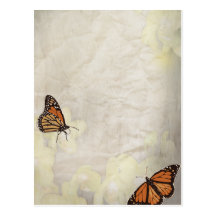 lovely monarch butterlies design postcard