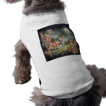 Lovely Night Garden Painting Pet T-shirt