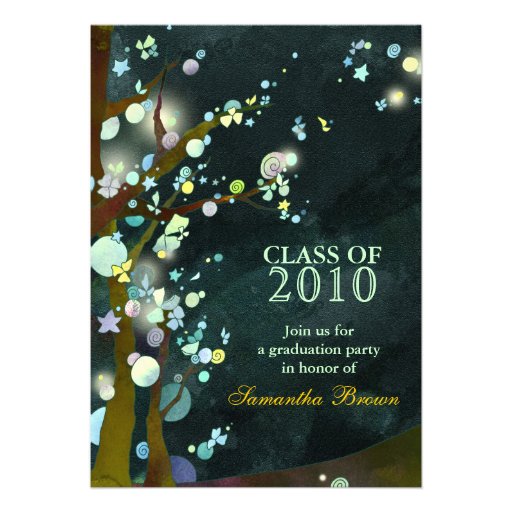 Lovely Night: Graduation Party Invitations