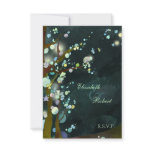 Lovely Night Tree Wedding RSVP Cards (3.5x5) Custom Invites