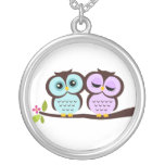 Lovely Owls Personalized Necklace