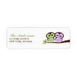 Lovely Owls Return Address Labels