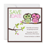 Lovely Owls Save the Date Announcements