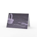 Lovely Petals and Basket Flower Girl Request Card