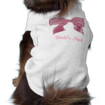 Lovely pink Bow doggie t-shirt pet clothing
