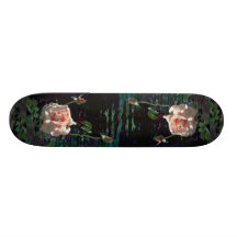 Lovely Pink rose and buds Custom Skateboard