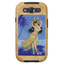 Lovely Polynesian Hula Dancer Galaxy S3 Cases