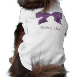 Lovely purple Bow doggie t-shirt pet clothing